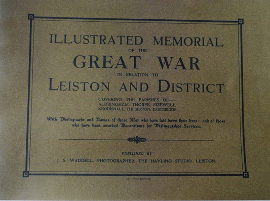 Illustr. Memorial of the Great War